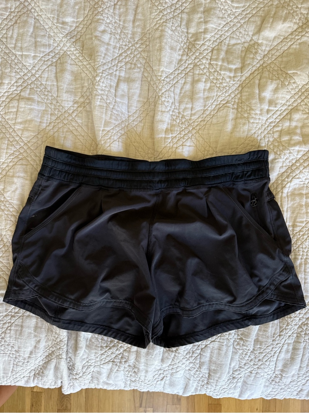 Lulu lemon black running shorts